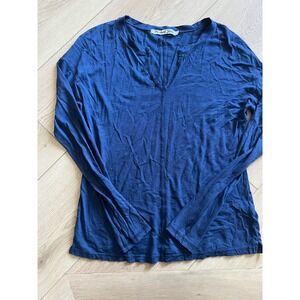 Michael‎ Stars Blue Long Sleeve Thumb Hole Top Casual Comfort OS